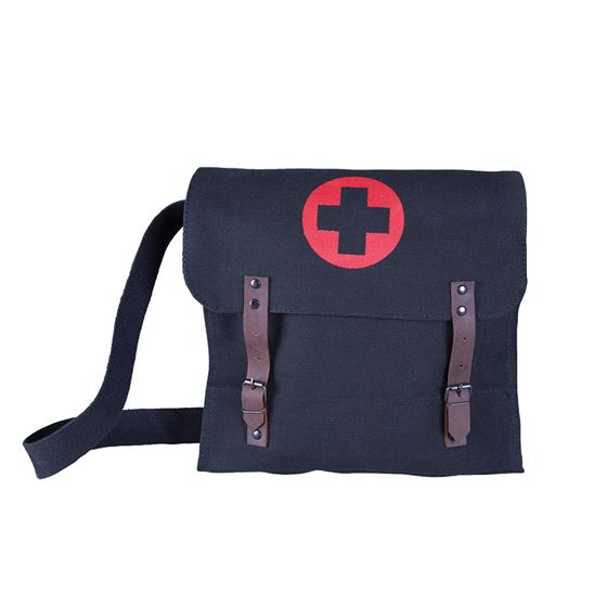 Canvas Medic Canvas Bag - Black - 12.5ƒ?? x 11ƒ?? x 3.5ƒ??