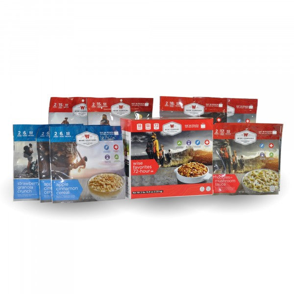 9 Ct Pack - Wise Favorites  72 Hour Kit