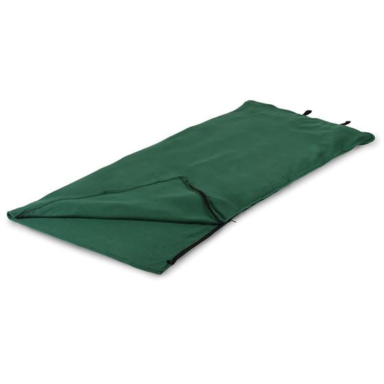 SOF Fleece Sleeping Bag - 32" X 75" - Green