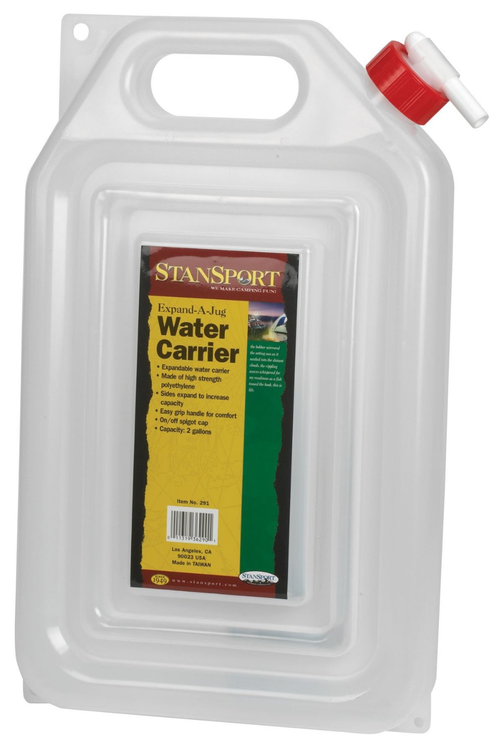 Stansport Outdoor 291 2-Gallon Expand-A-Jug Water Carrier