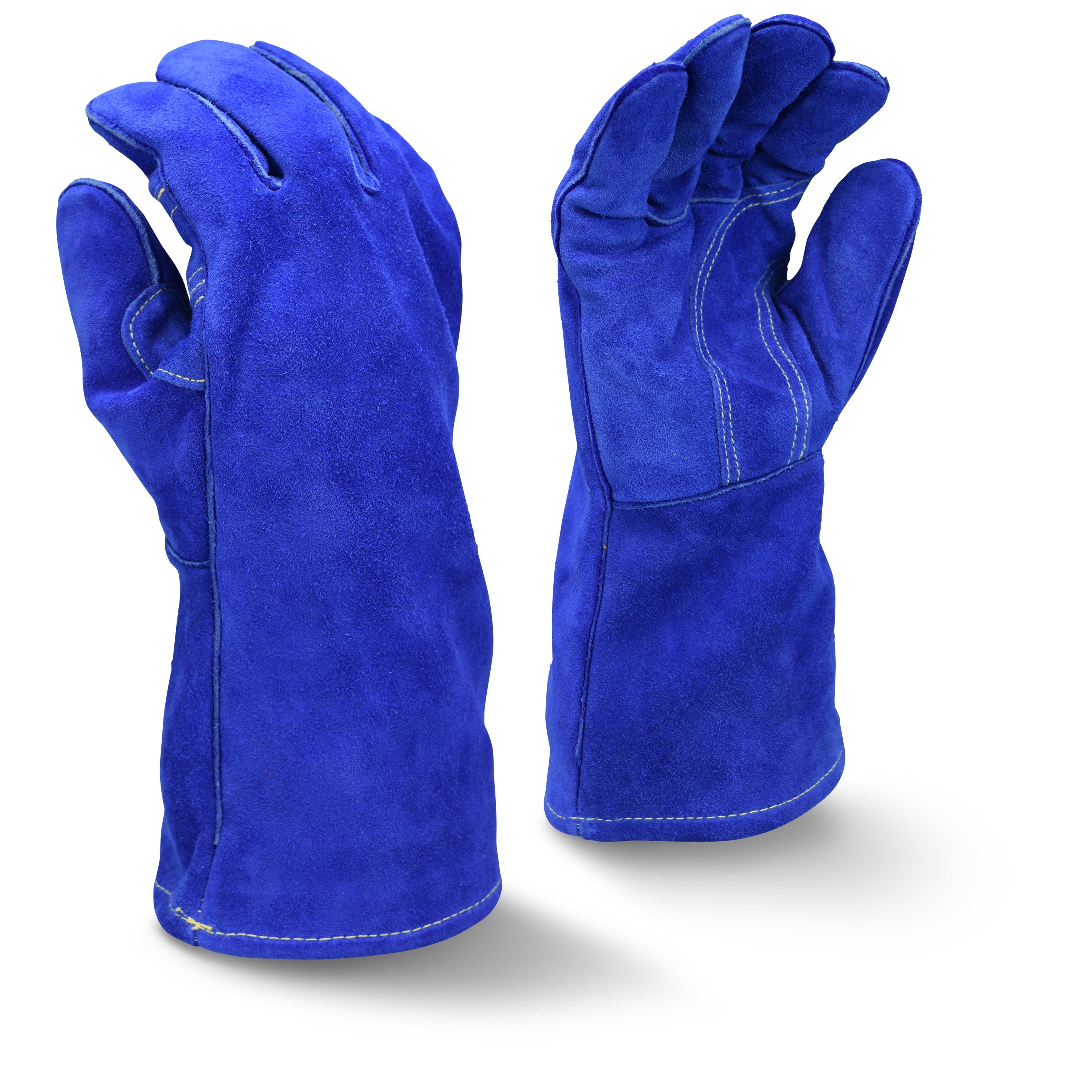 Radians RWG5410 Premium Side Split Blue Cowhide Leather Welding Glove - Size XL