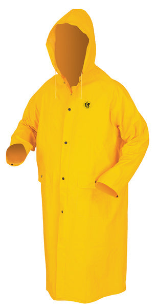 MCR Safety CLASSIC.35mm,PVC/Poly,49 Coat,LF, YELLO