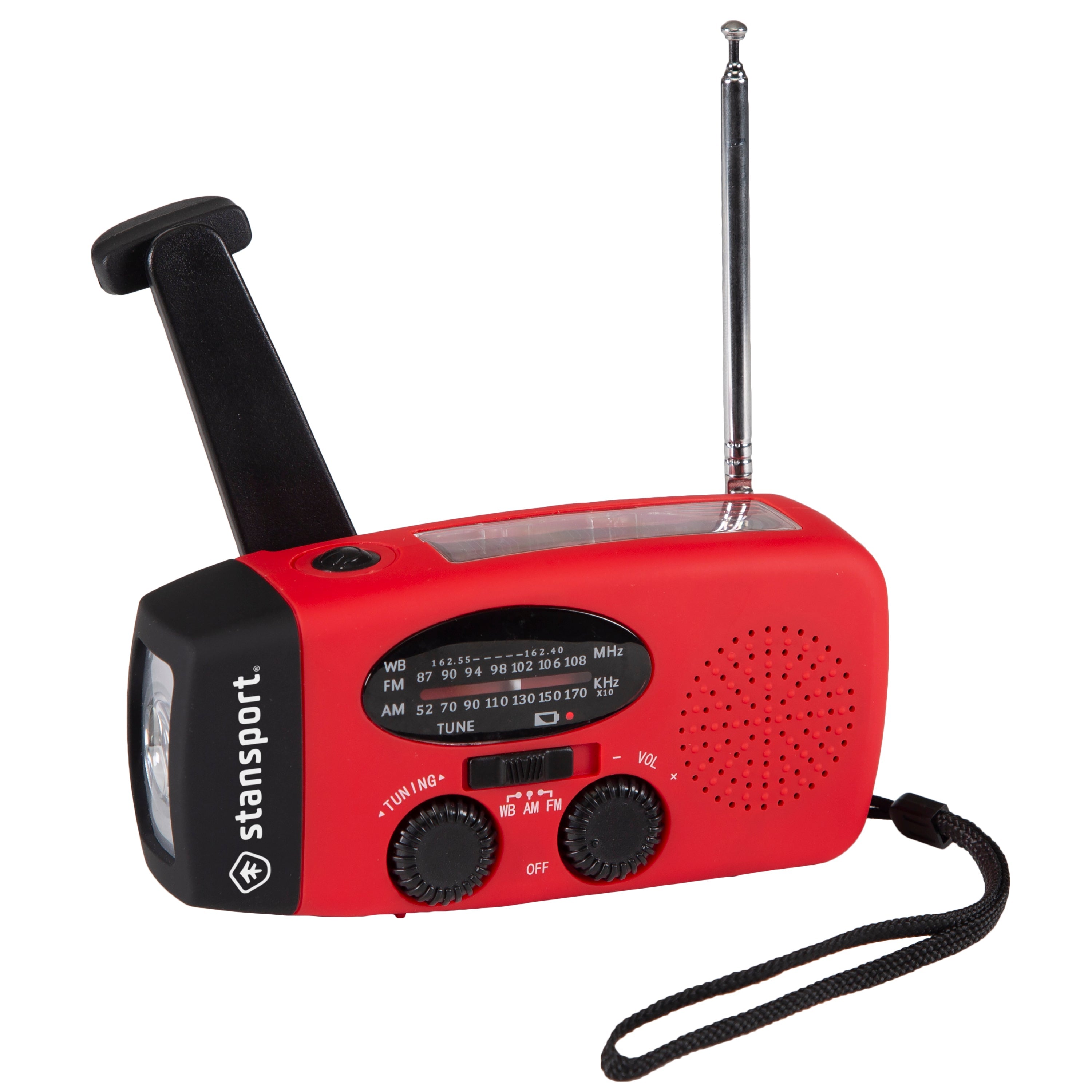 Solar Dynamo Radio Am-Fm-Wb Crank Radio-Flashlight