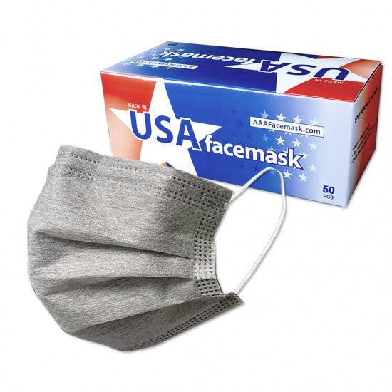3 Layered Face Mask - 50 Masks - MADE IN THE USA