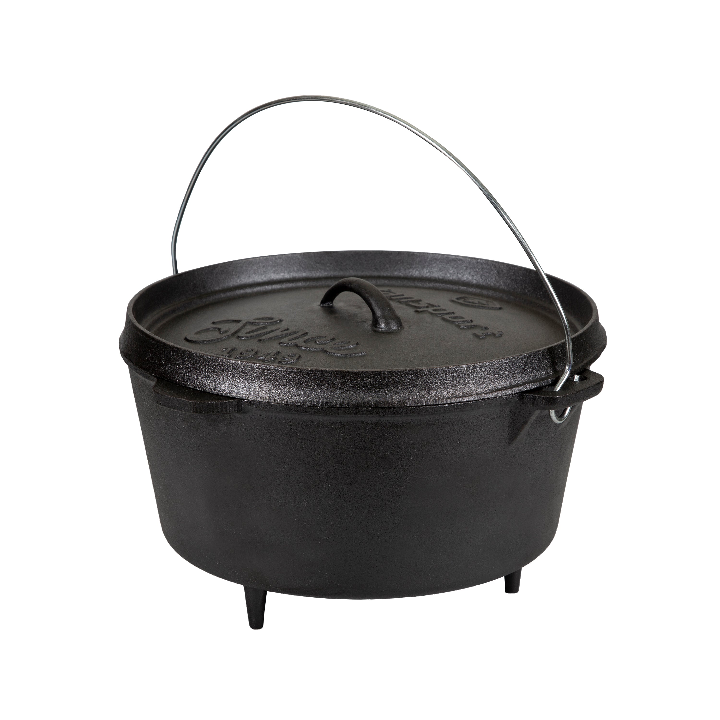 Cast Iron Dutch Oven - 8 Qt - With Legs - Pre-Seasoned