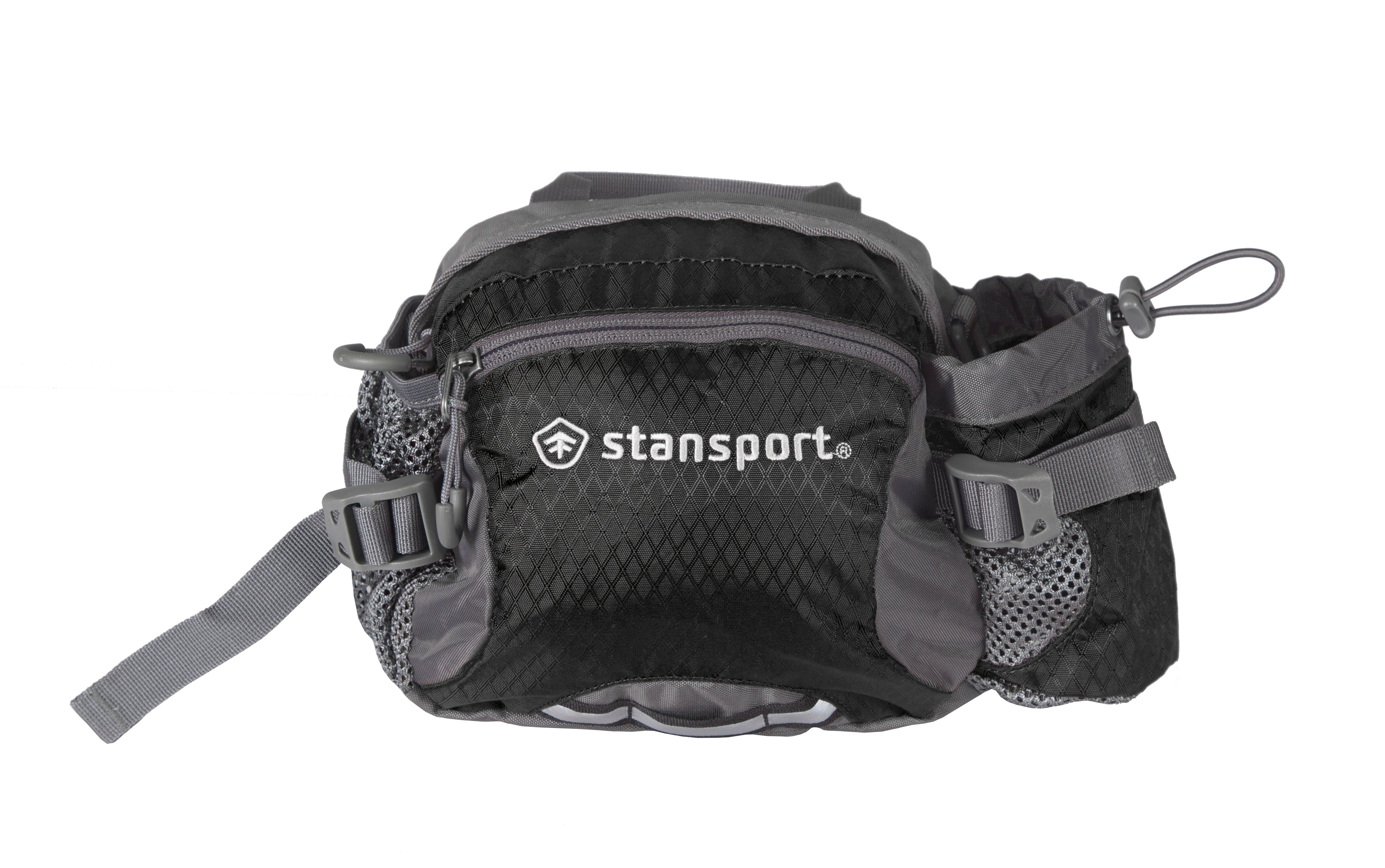 Waist/Shoulder Pack W/Bottle Holder - Black - 5 Liter