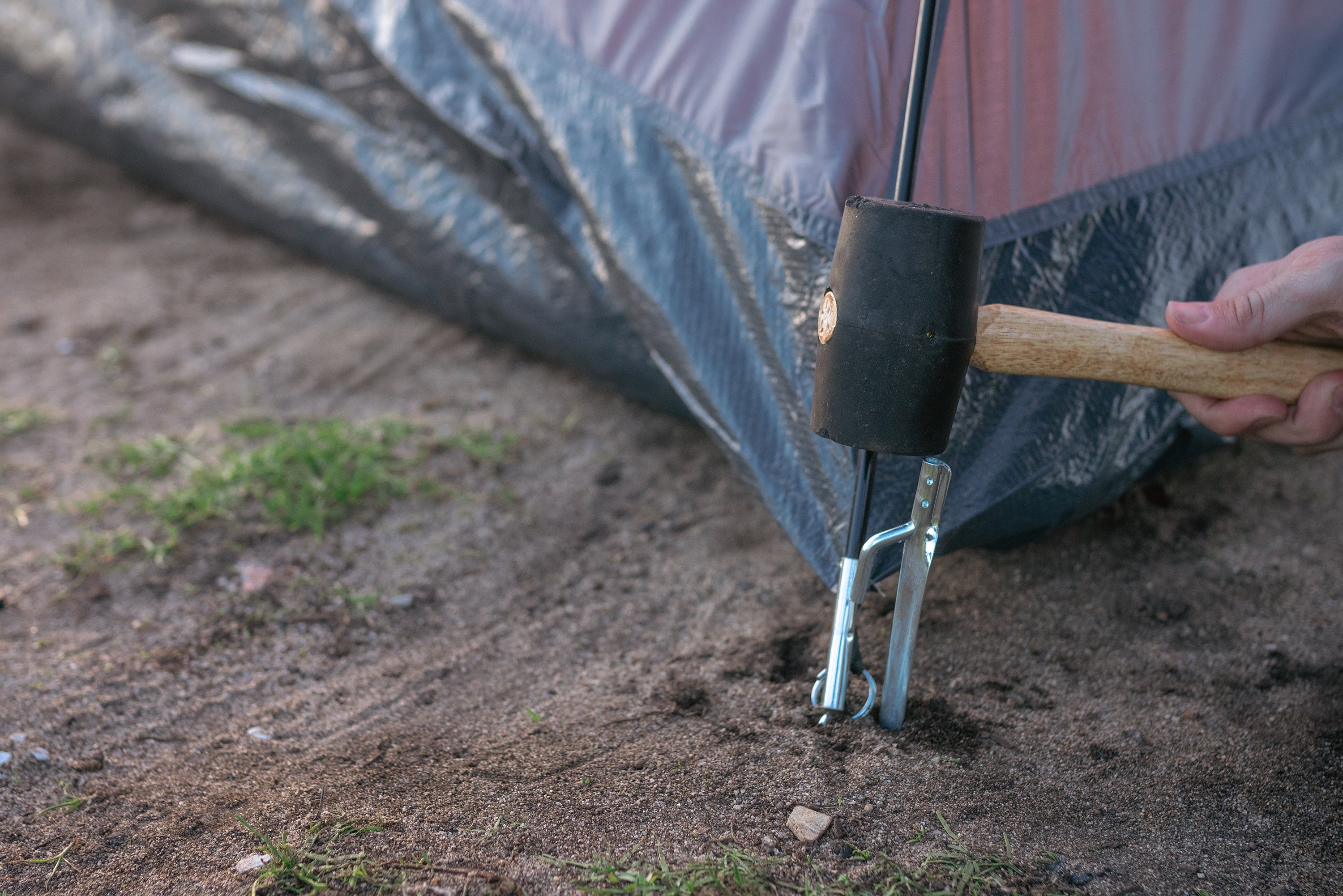 Tent Stakes - 12 Inch Steel - 4 Pack