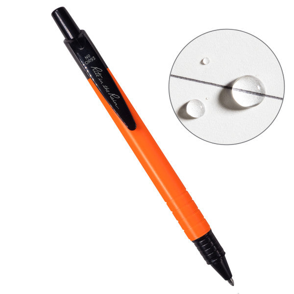 All-Weather Pen - Orange, Plastic W/ Clip-Black Ink