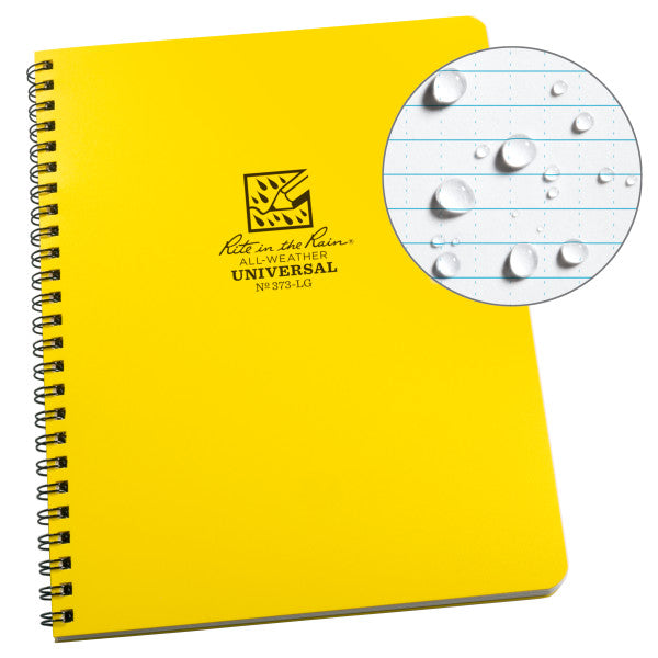Lg Spiral Notebook - Universal - Yellow