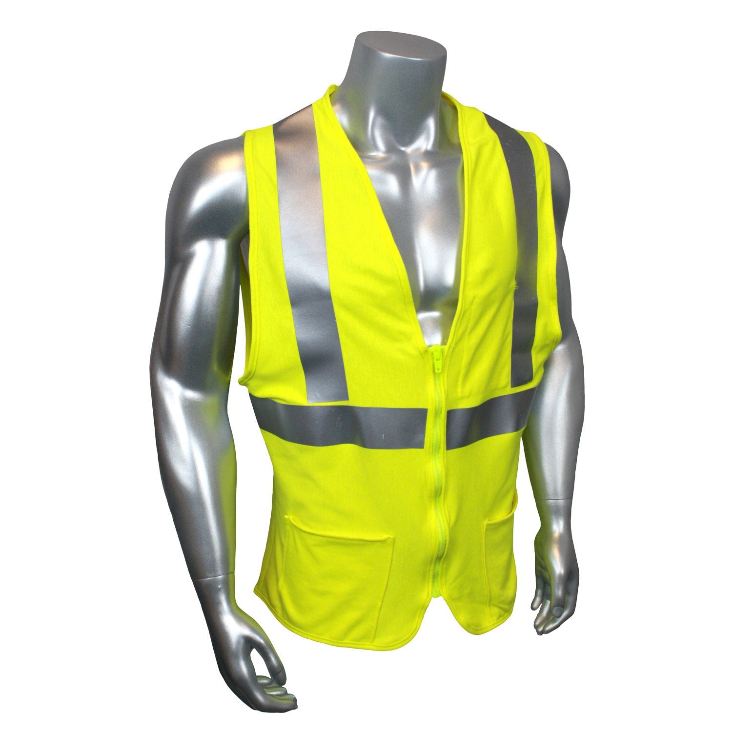 Radians SV92J-2ZGS3P Jersey Knit Modacrylic FR Class 2 Solid Safety Vest