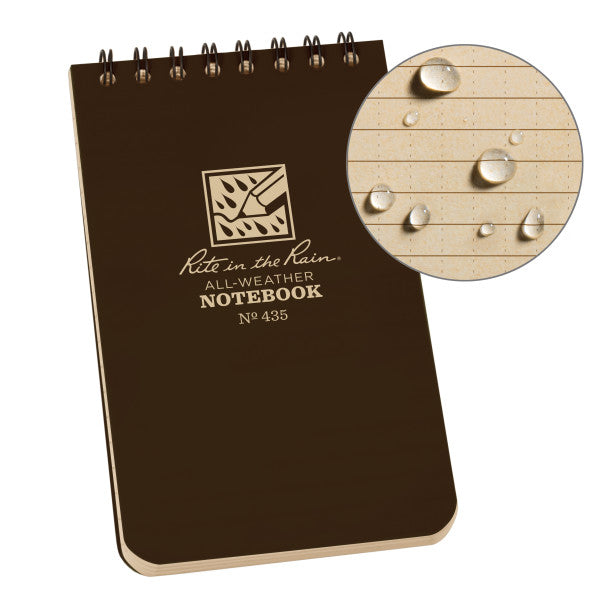3 X 5 Notebook - Brown