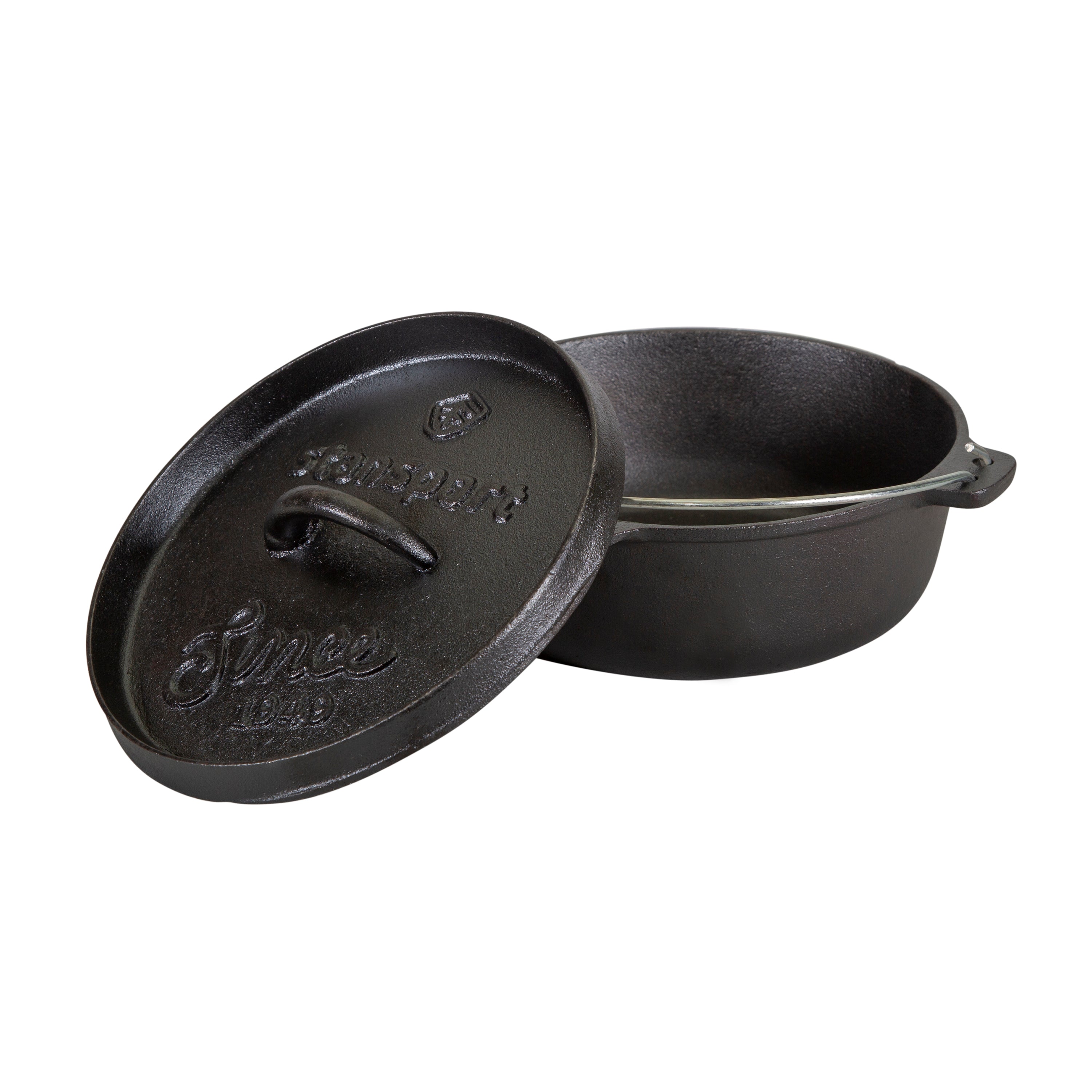 Pre-Seasoned Cast Iron Dutch Oven - 2 Qt - Without Legs