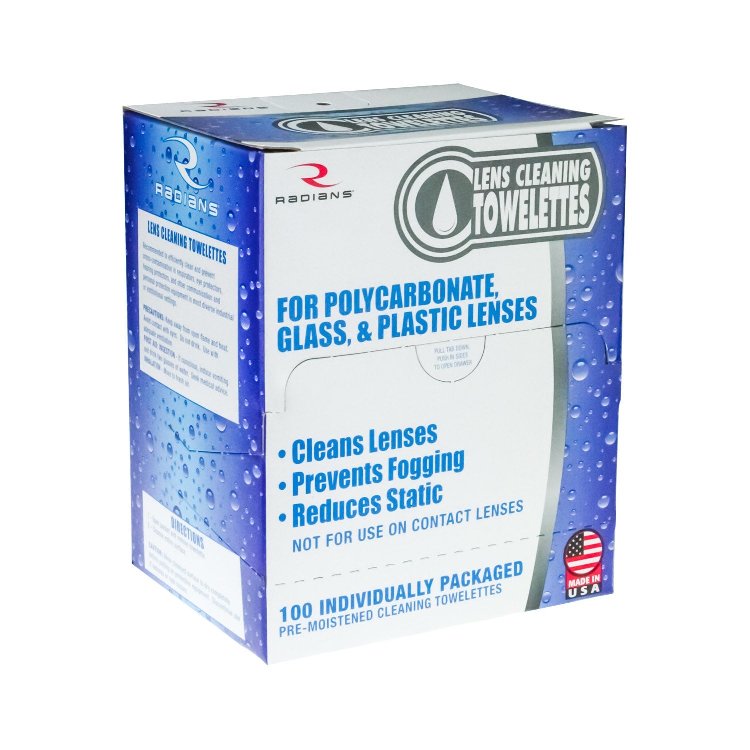 Radians Lens Cleaning Towelettes