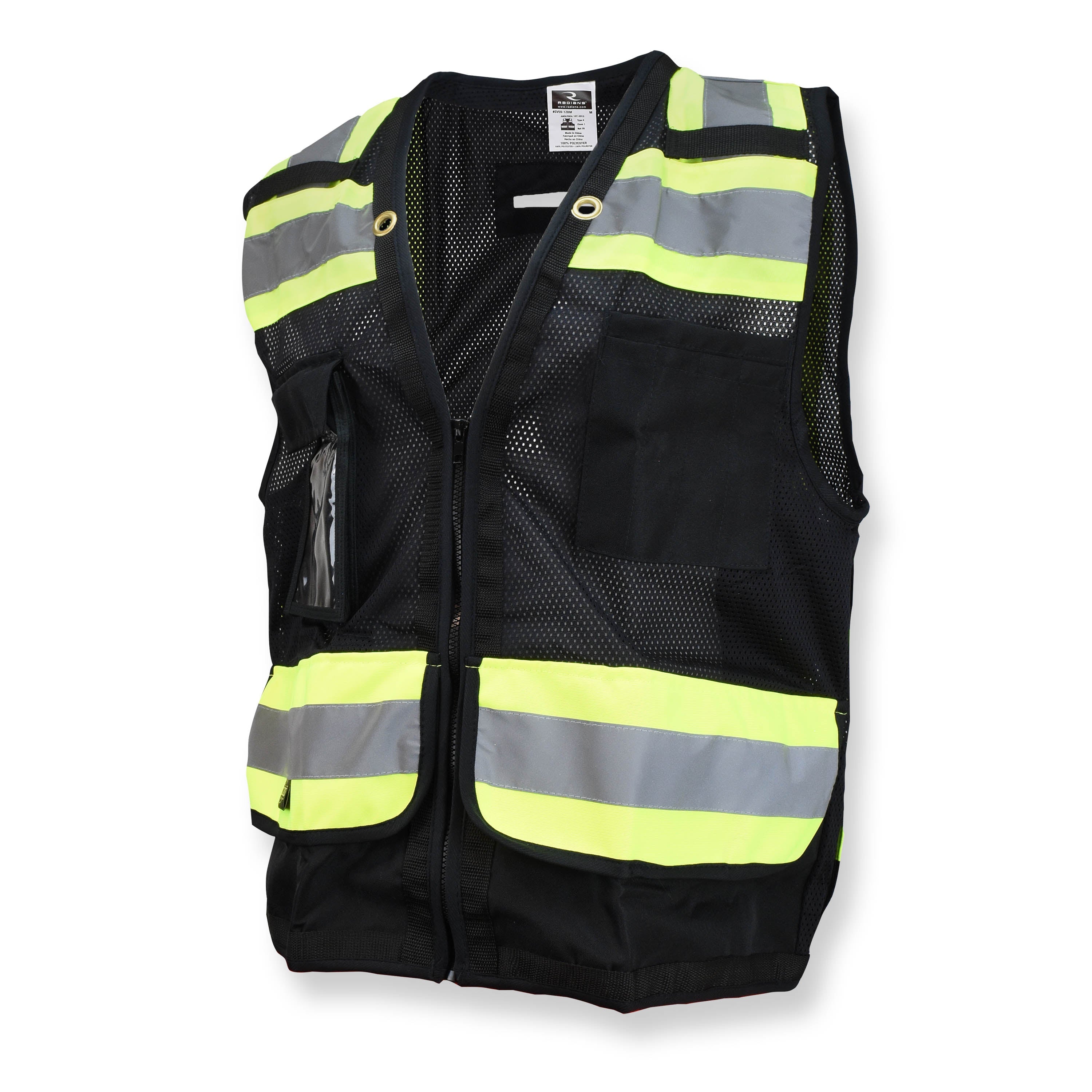 Radians SV59-1 Type O Class 1 Heavy Duty Surveyor Safety Vest with Zipper