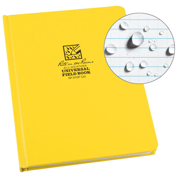 6 X 8 Bound Book - Fabrikoid Cover - Universal - Yellow