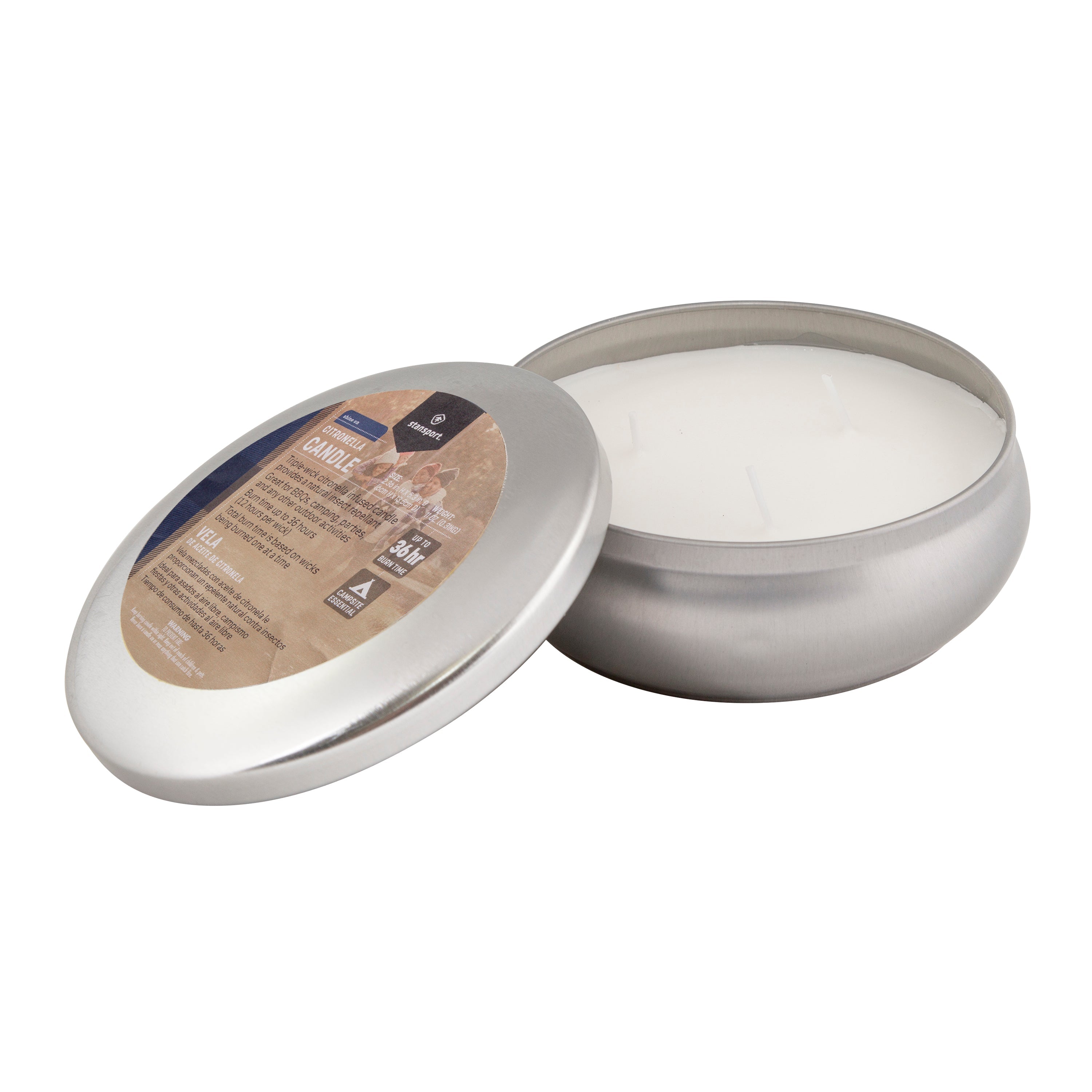 Insect Repellent Citronella Candle - 3-Wick