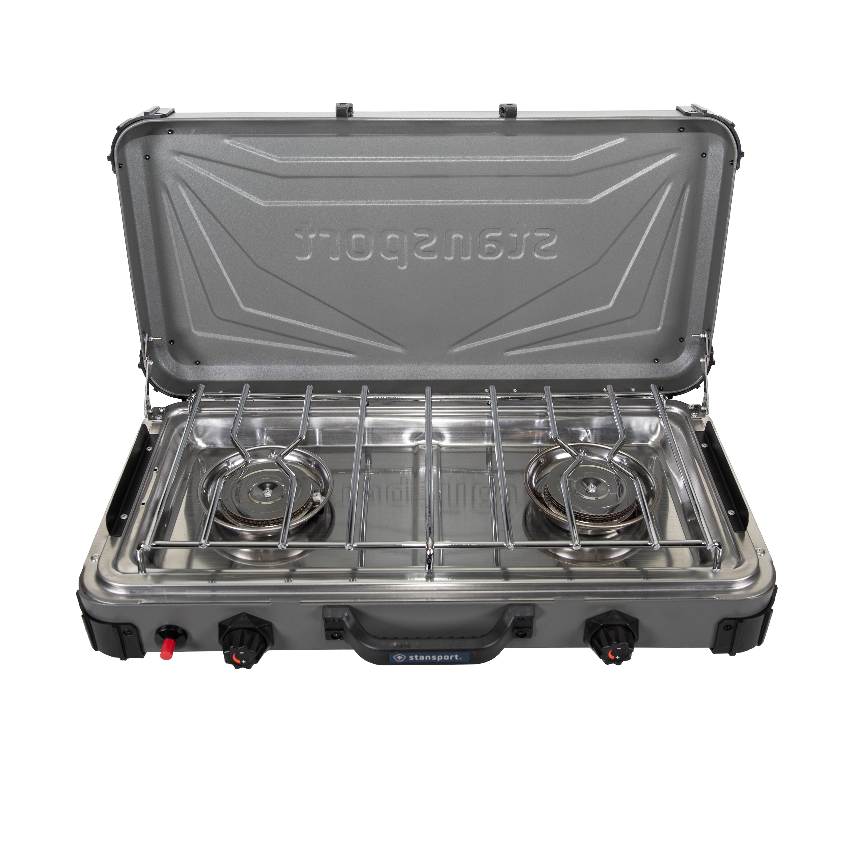 Propane Stove -2-25 K Burners - Gray
