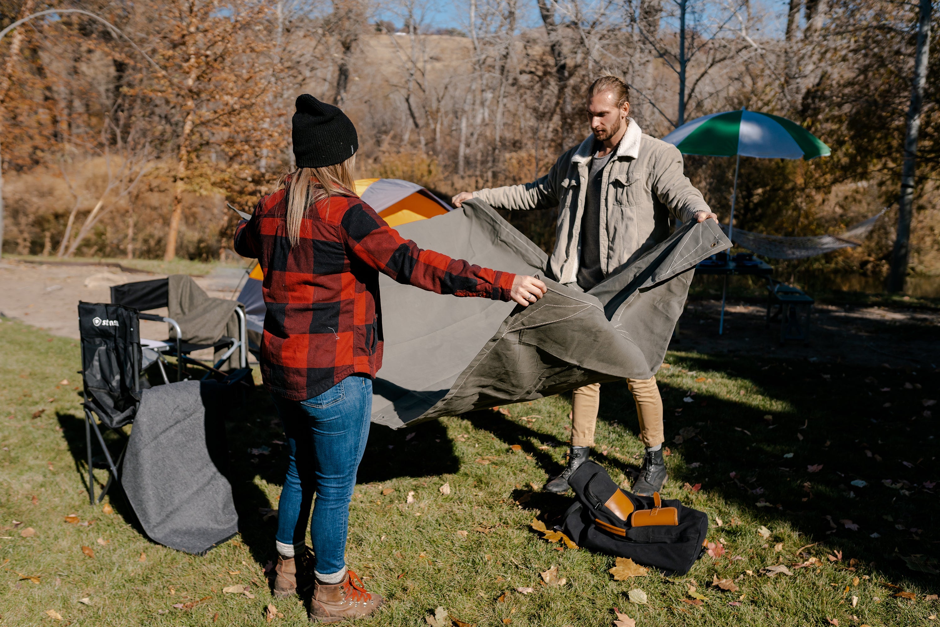 Heavy Duty Canvas Tarp - 8 X 10 Ft