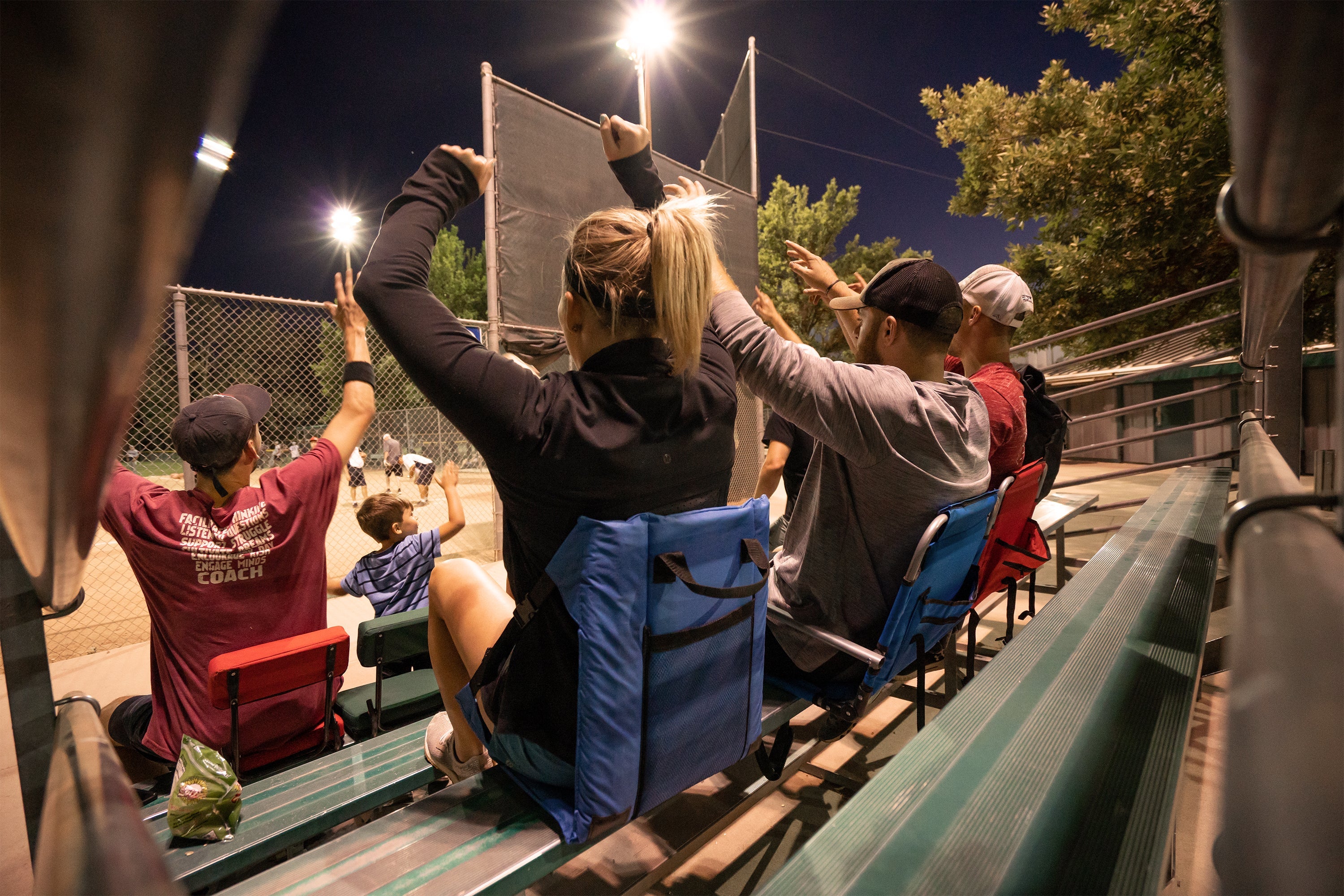 Folding Stadium Seat - Blue