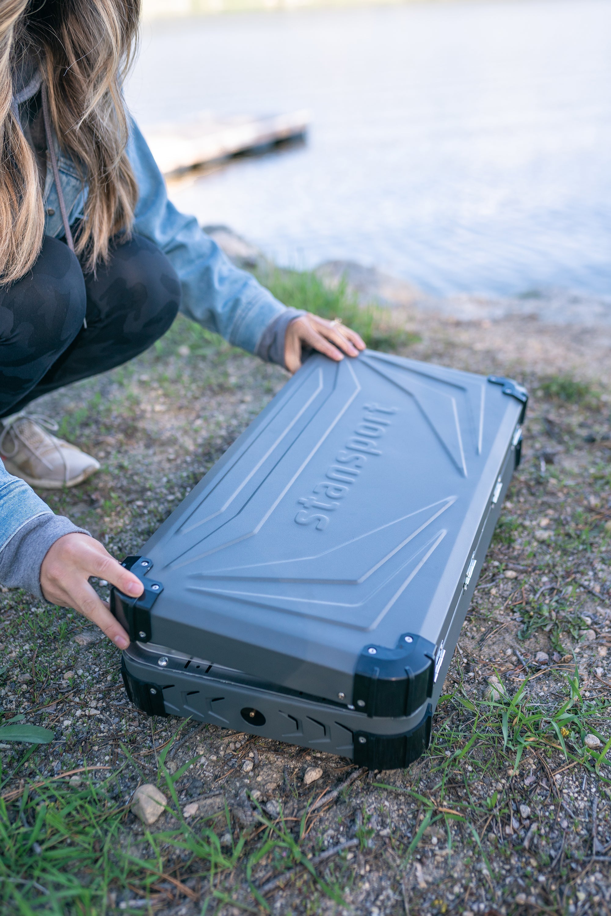 Propane Stove -2-25 K Burners - Gray