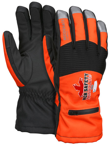 MCR Safety Insulated Mechanics Gloves 100 gram Thinsulate™ lining MAXGrid™ material palm Inner elastic snow and ice cuff