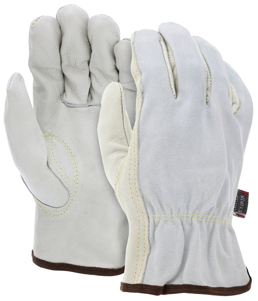 MCR Safety Ind Grd Grain/Split Bk Key Thb Kvlar Swn