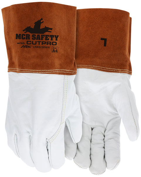 MCR Safety A4 Cow Grain M/T Gray split cow cuff