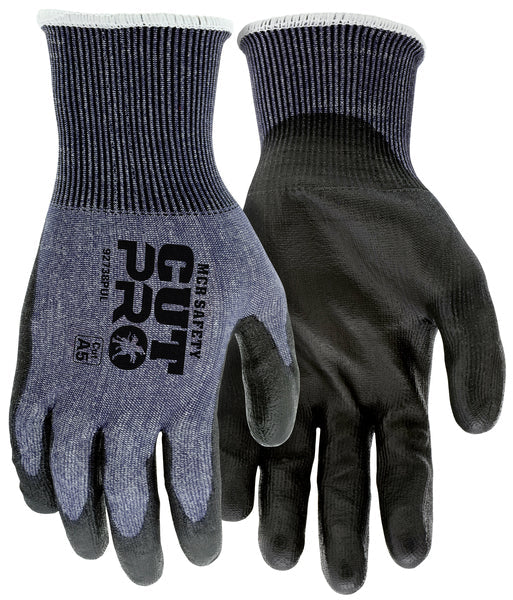 MCR Safety 18g,CutPro,Blue HyperMax,Gray PU L
