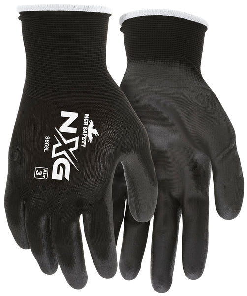 MCR Safety Black Nylon Black PU 13 Gauge XL