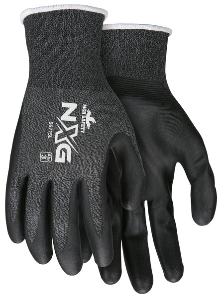 MCR Safety S&P Nylon, Blk NF, Ltx Free,15g, L