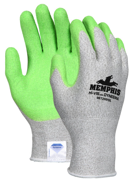 MCR Safety Dynma, S&P, Hi-Vis, Green, Latex, L