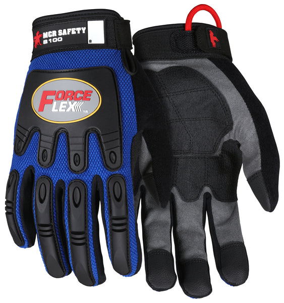 MCR Safety ForceFlex Multi-Task Blue w/ Rough Grip
