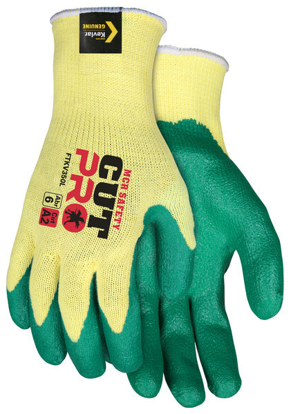 MCR Safety Flex Tuff KV Nitrile 10Ga Kevlar Green S