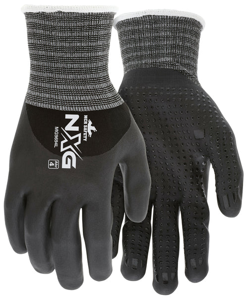 MCR Safety Nylon Bi-Polymer Coat, Nitrile Dots L