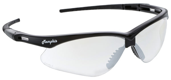 MCR Safety Memphis MP1 Black Frame, I/O Clear Mirr
