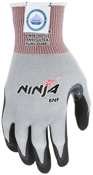 MCR Safety Ninja Cut Protection, 15ga Diamond Tech