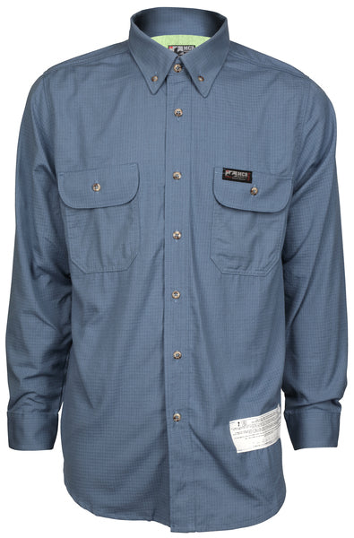 MCR Safety Summit Brze 5.5 oz. Inhnt Shirt Med. Blu