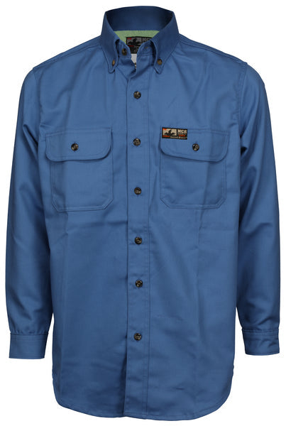 MCR Safety Summit Breeze Shrt Med. Blu 7 oz. Cotton