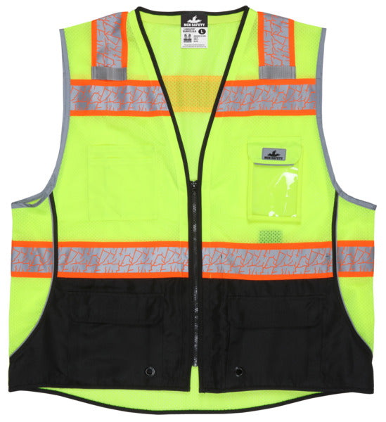 MCR Safety Class 2, Surveyor, Lime,Silv/Orange X2