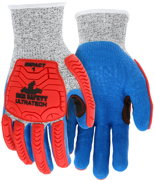 MCR Safety UltraTech Stitched Blue Latex