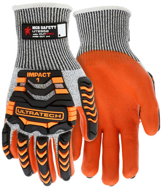 MCR Safety UltraTech CutPro A4, Orange Nitrile Foam