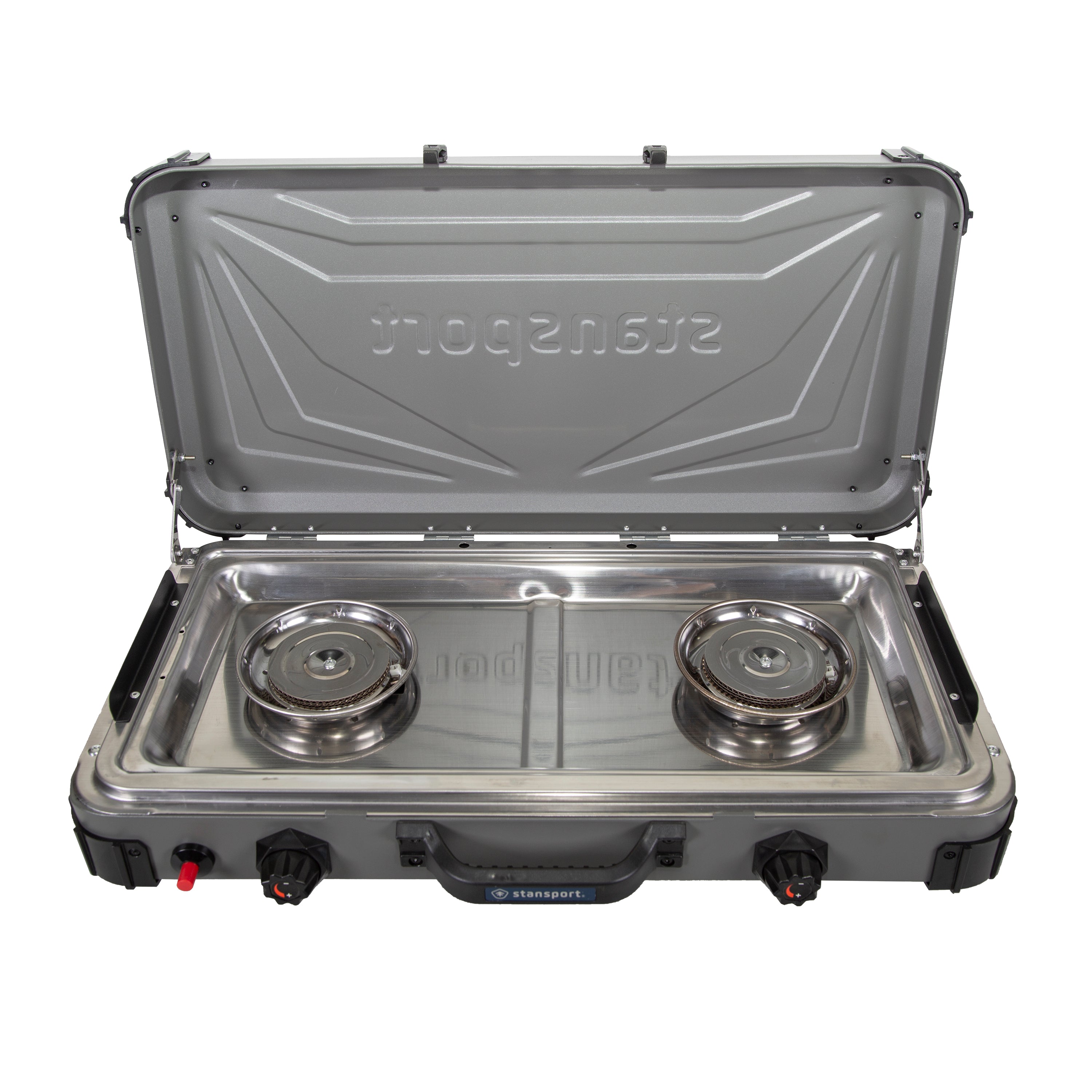 Propane Stove -2-25 K Burners - Gray