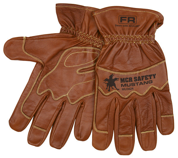 MCR Safety Grain Goat Dbl Palm unlined Driver L