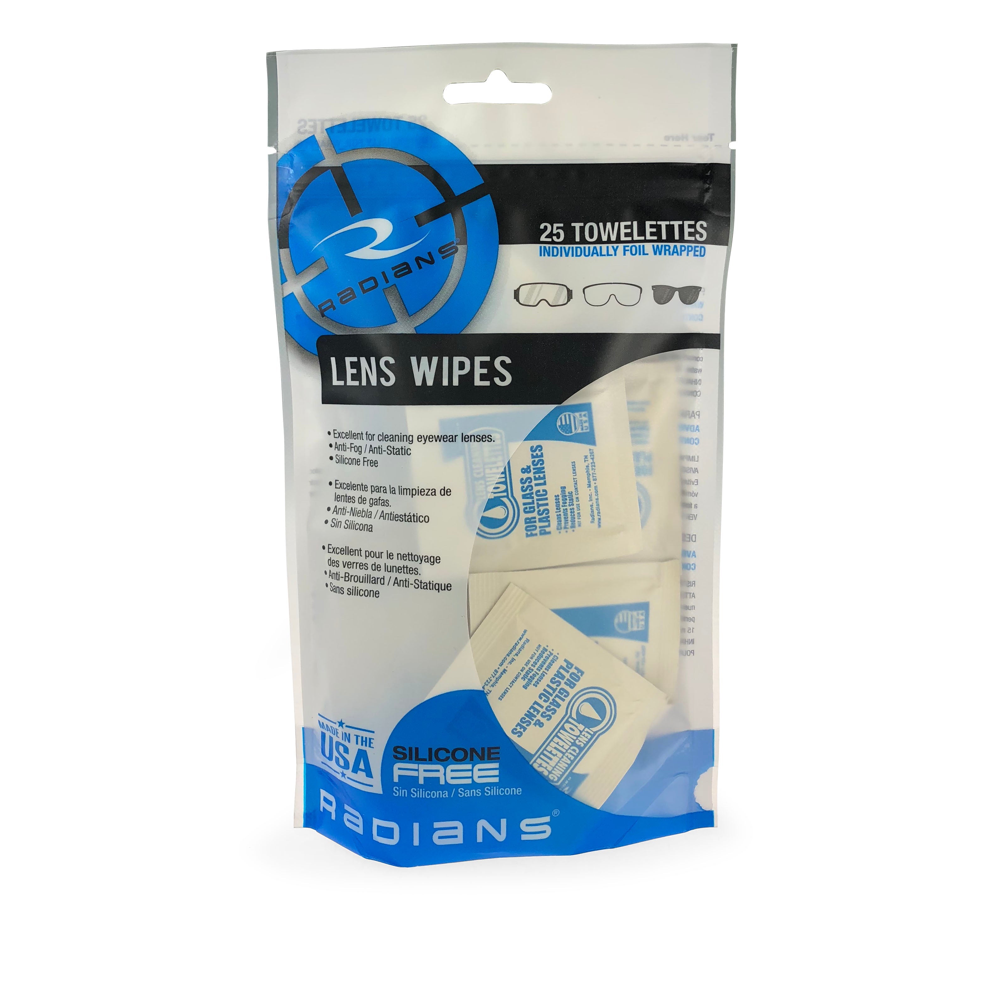 Radians Lens Cleaning Towelettes