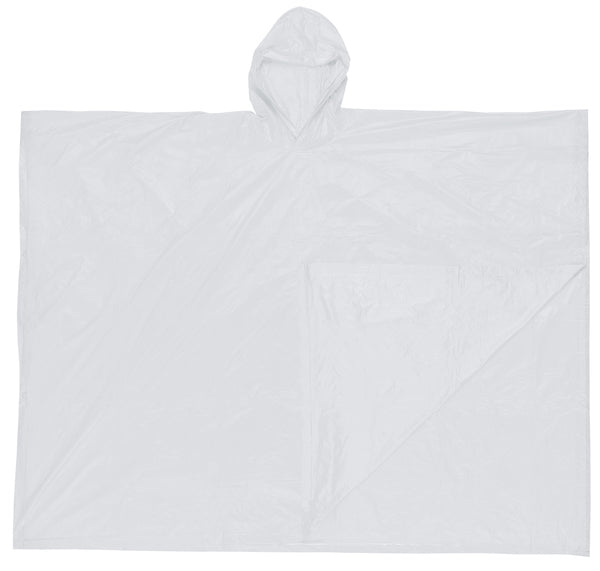 MCR Safety Schooner .10mm PVC Dispos Poncho Clear