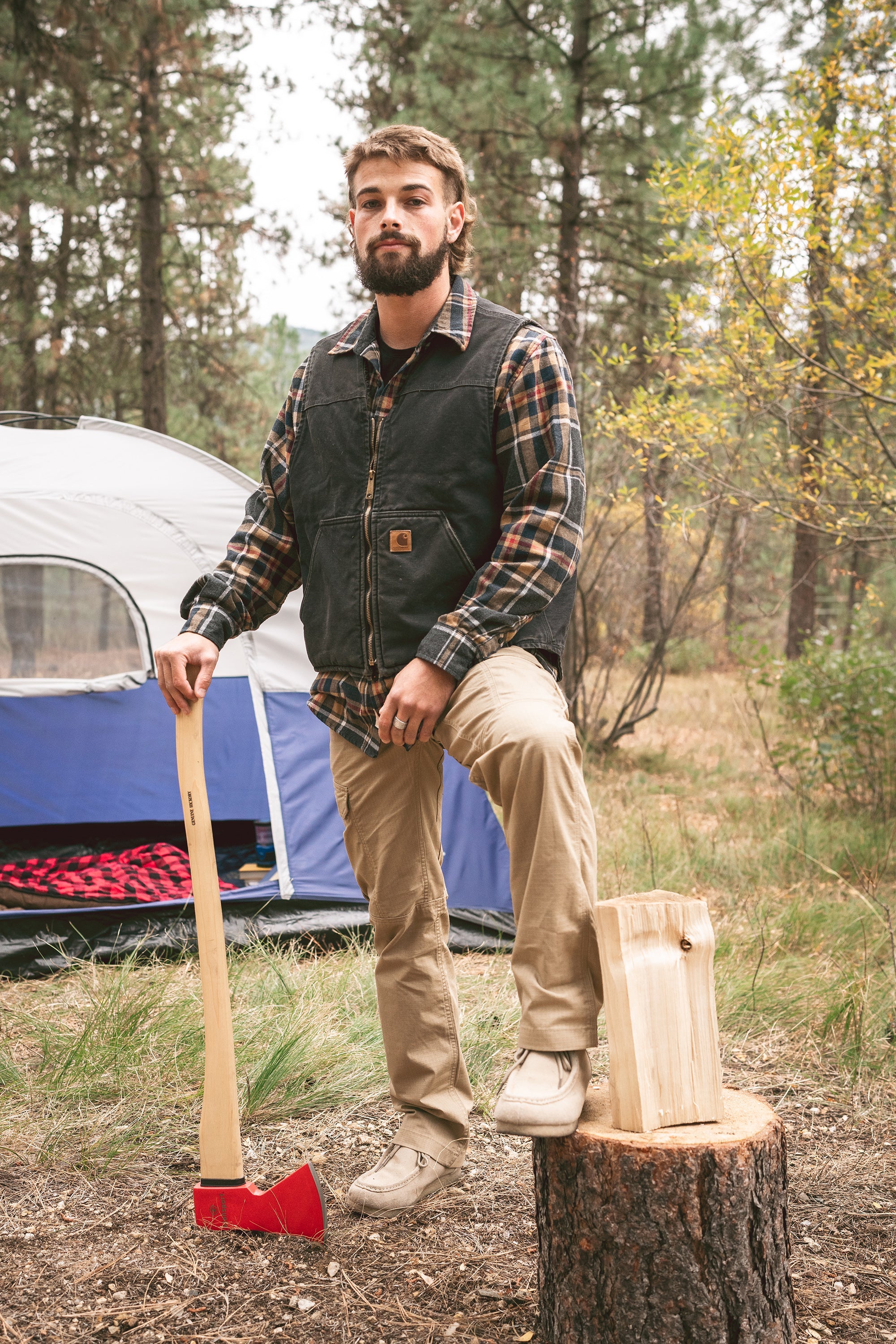 Wood Handle Axe – Long - Approximately 36 Inch