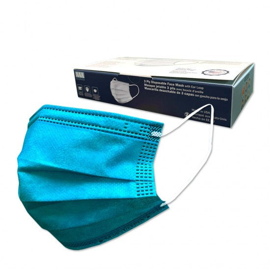 3 Layered Face Mask - 20 Masks - MADE IN THE USA