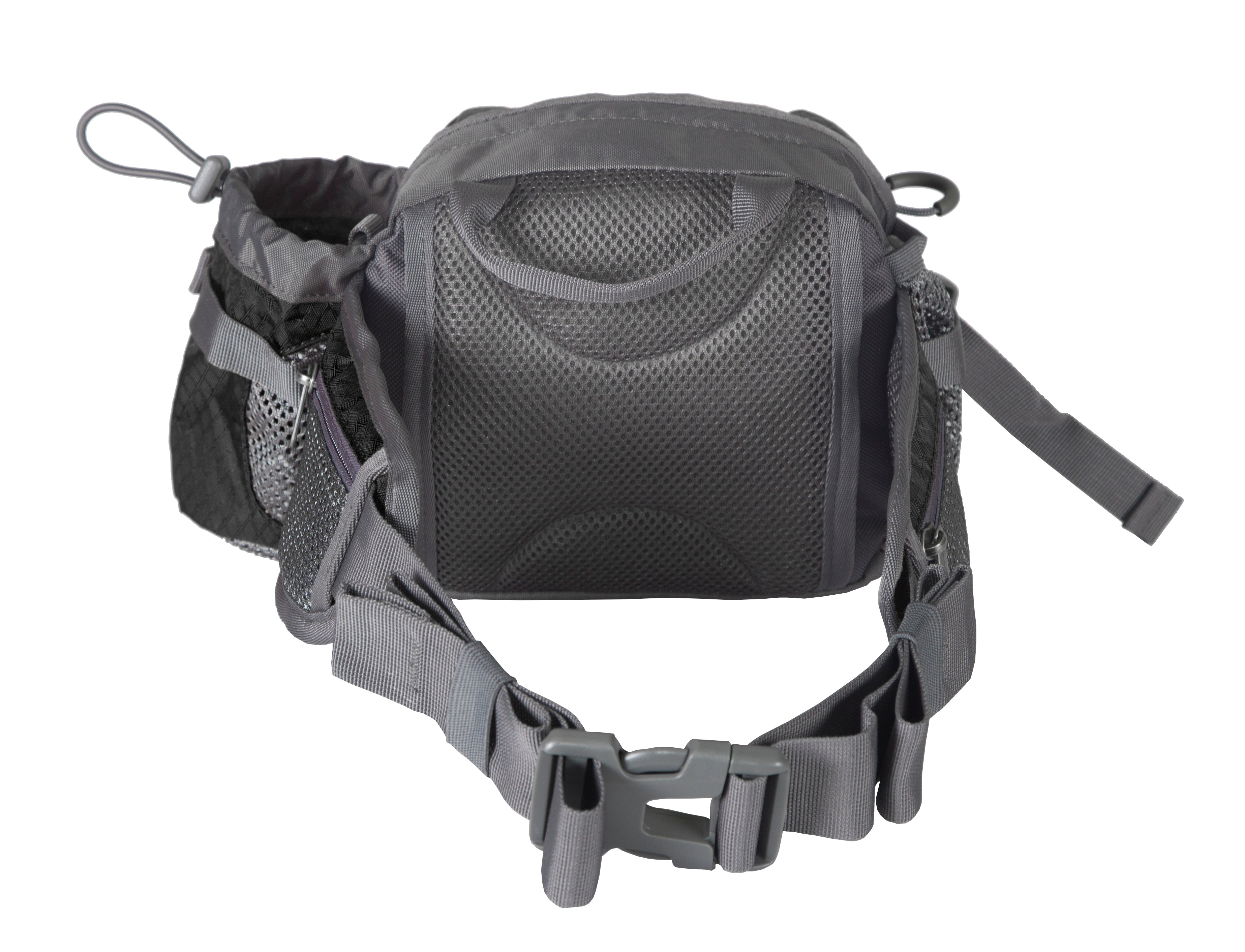 Waist/Shoulder Pack W/Bottle Holder - Black - 5 Liter