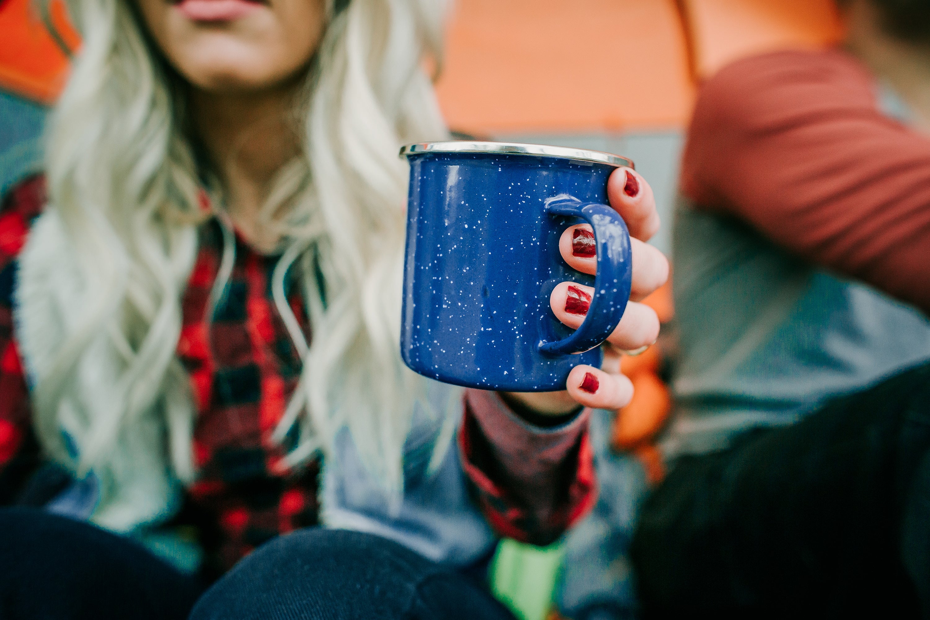Enamel Coffee Mug - S.S. Edge - 12 Oz