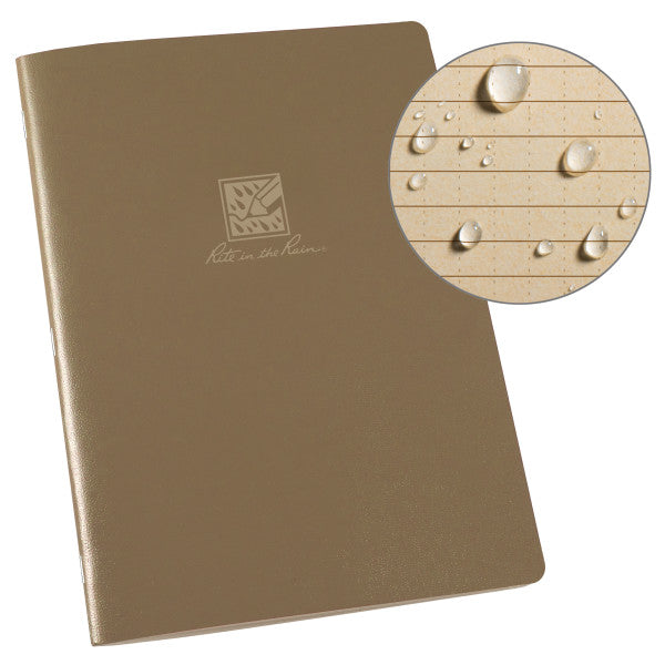 Lg Stapled Notebook - Universal - Tan